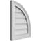 Ekena Millwork Quarter Round Top Right Surface Mount PVC Gable Vent w/ 2"W x 1-1/2"P Brickmould Frame, 14"W x 18"H GVPQR14X1802SN - alternate 2